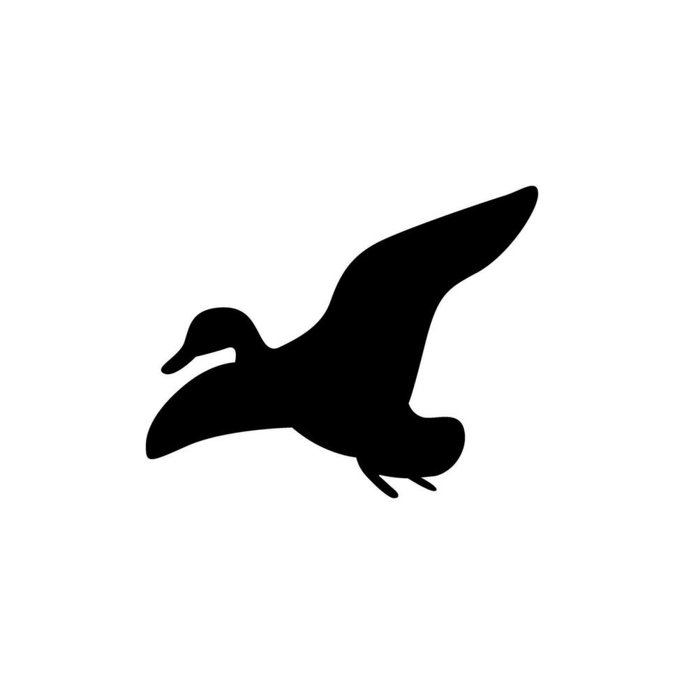 Anka ikon vektor. fågel illustration tecken. jakt symbol. gås logotyp. vektor