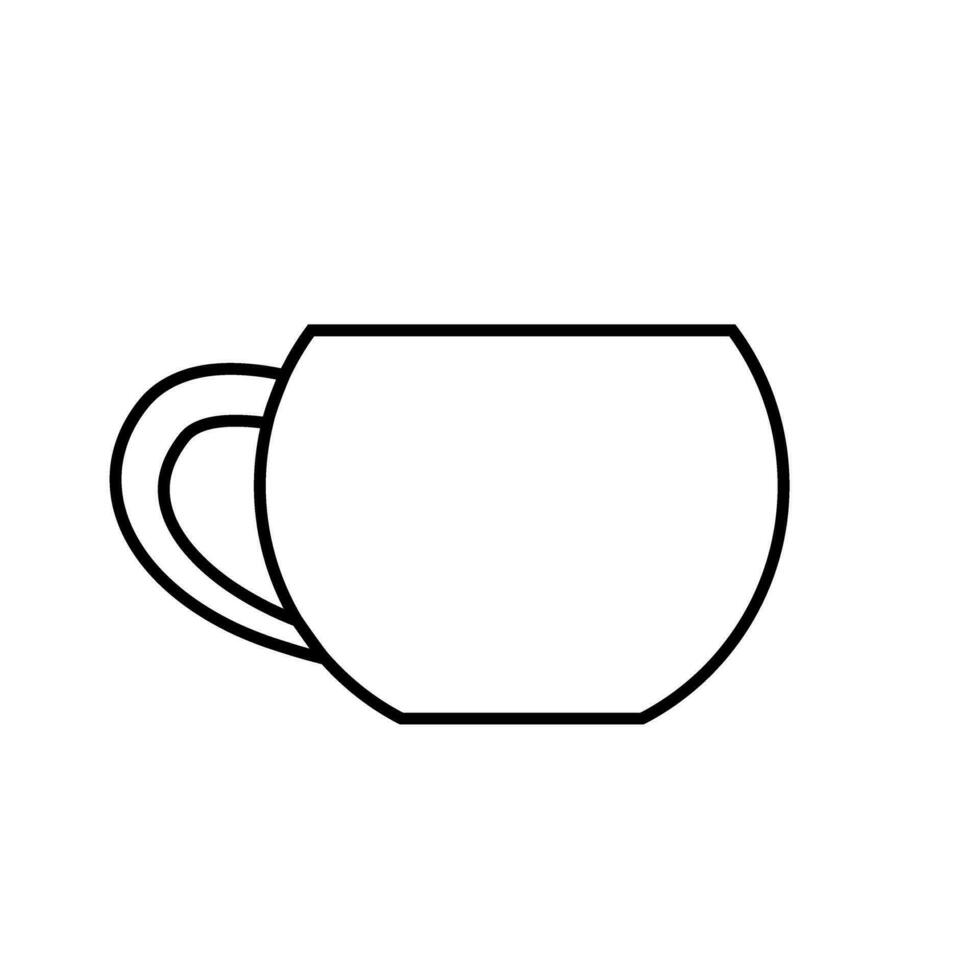 kaffe kopp ikon vektor. te kopp illustration tecken. mocka symbol. te logotyp. varm dryck märke. vektor