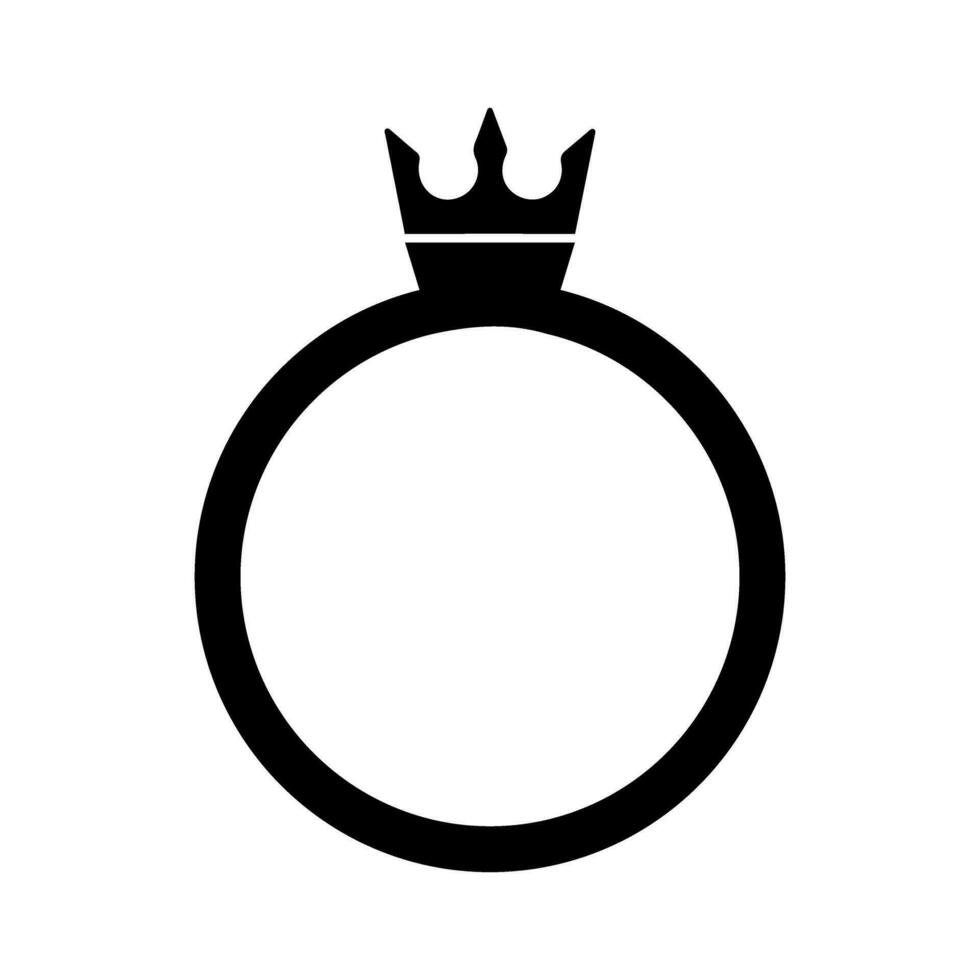 Ring Symbol Vektor. Hochzeit Illustration unterzeichnen. Juwel Symbol. Juwel Logo. vektor