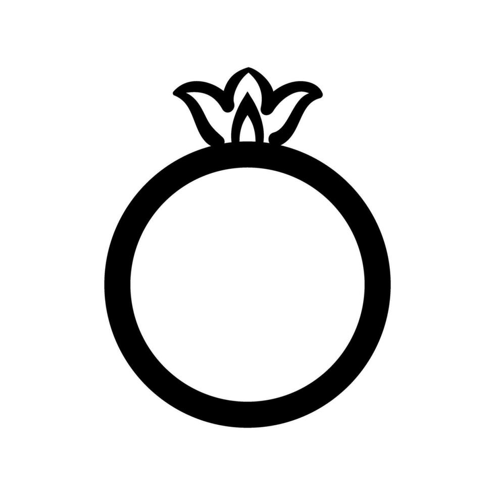 ringa ikon vektor. bröllop illustration tecken. juvel symbol. pärla logotyp. vektor