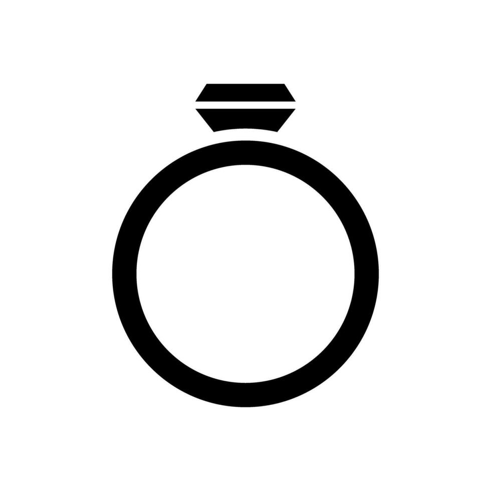 Ring Symbol Vektor. Hochzeit Illustration unterzeichnen. Juwel Symbol. Juwel Logo. vektor