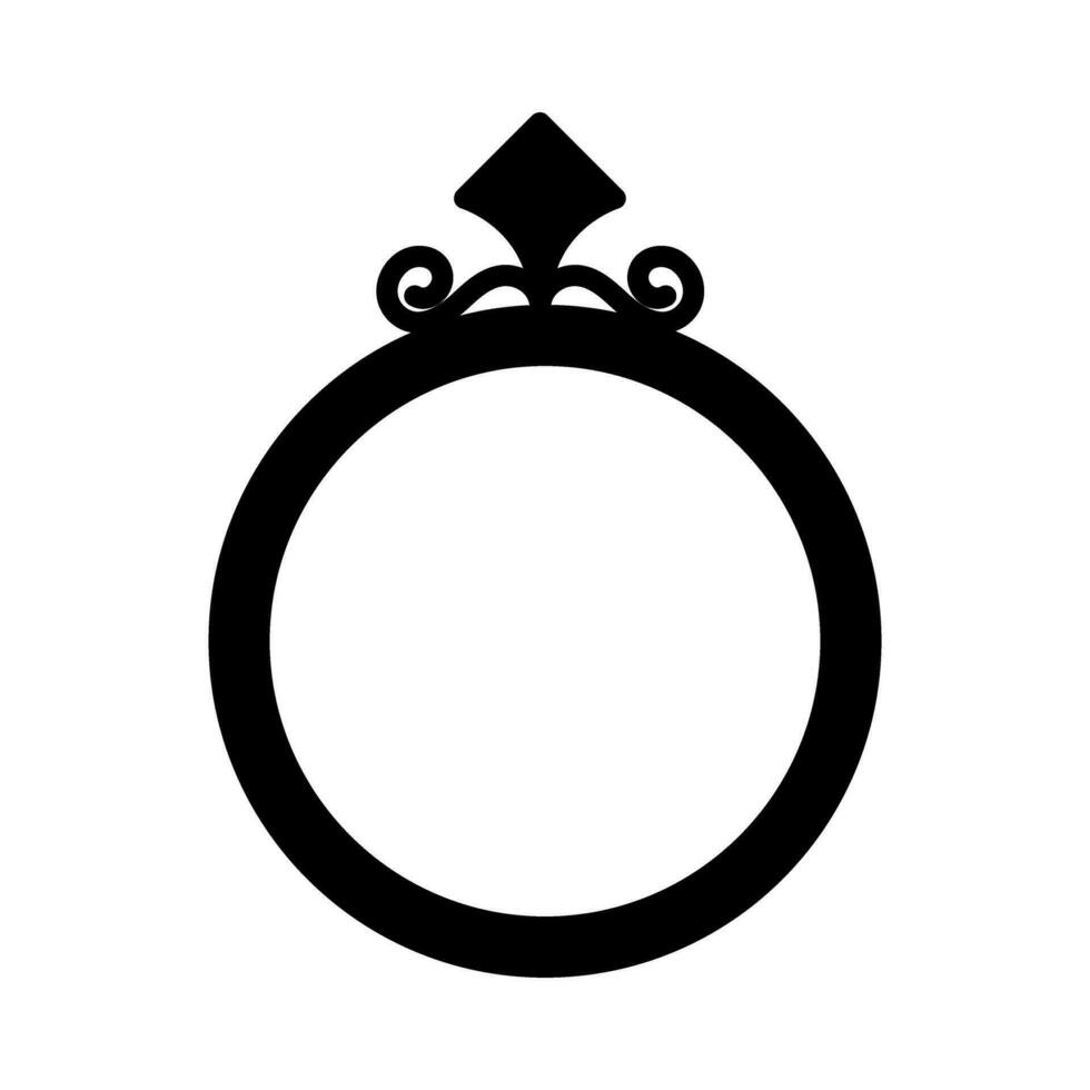 Ring Symbol Vektor. Hochzeit Illustration unterzeichnen. Juwel Symbol. Juwel Logo. vektor