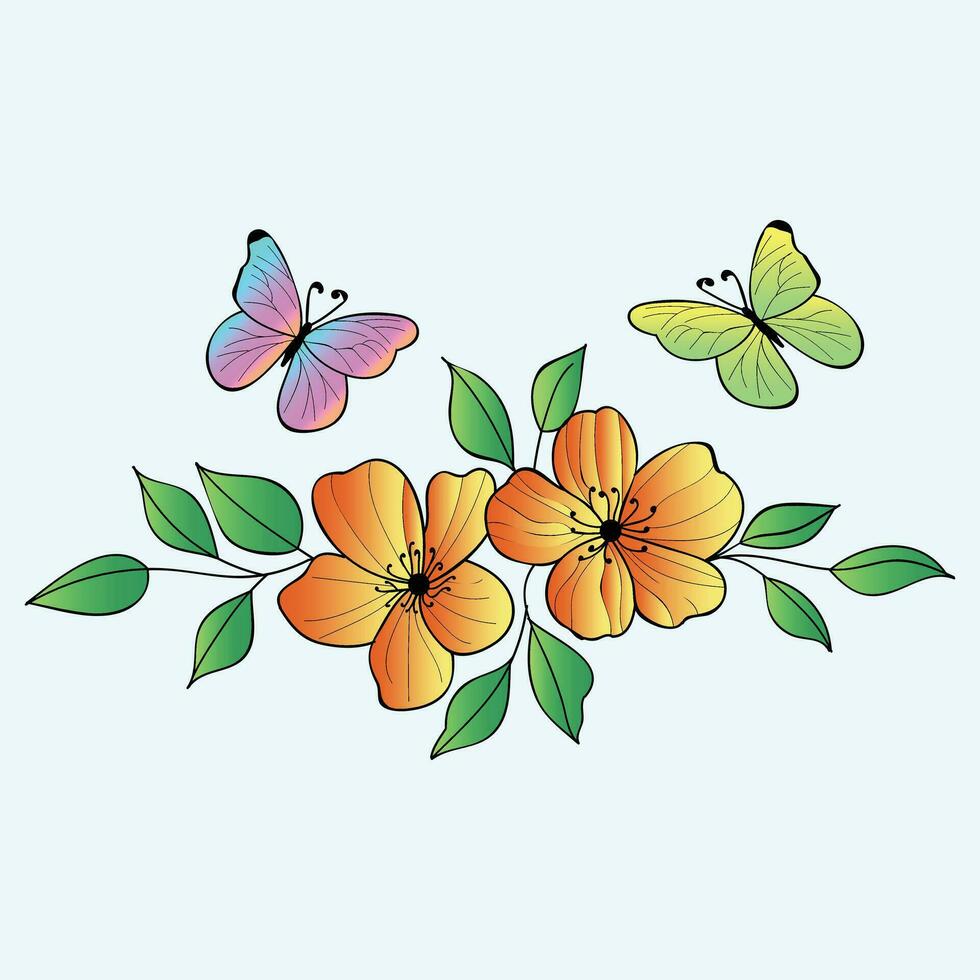 schön realistisch handgemalt künstlerisch Blumen- Jahrgang Strauß Komposition dekorativ skizzieren vektor