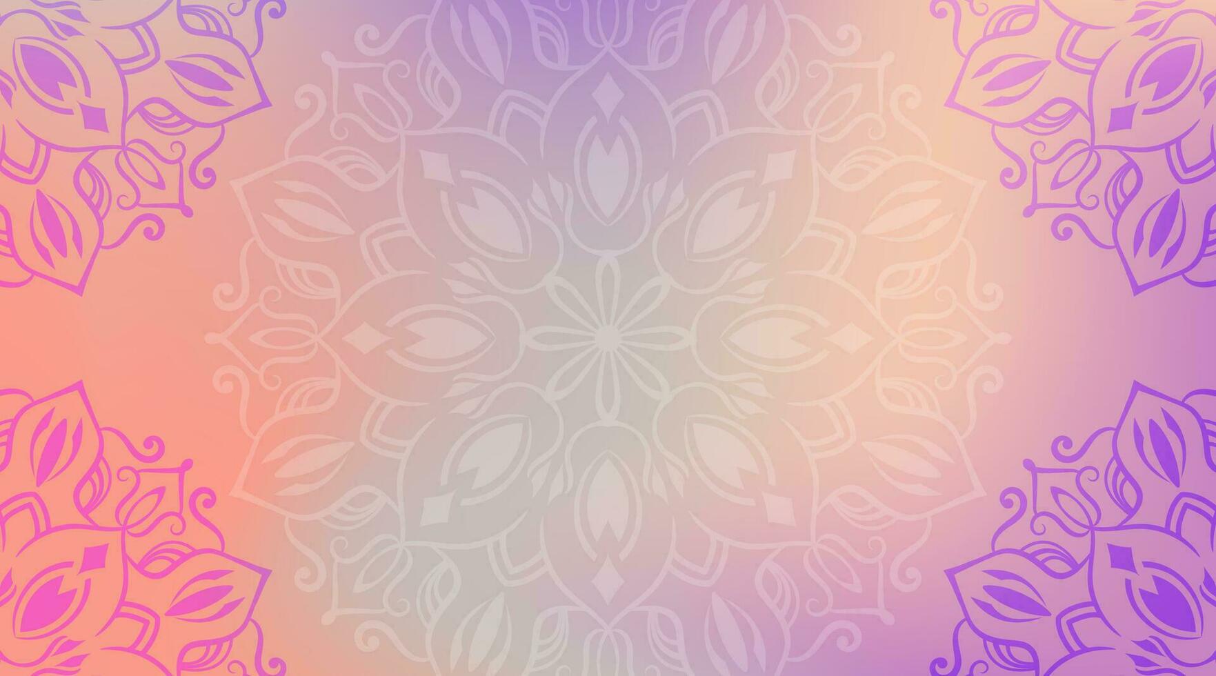 abstrakt bunt dekorativ Mandala Hintergrund vektor