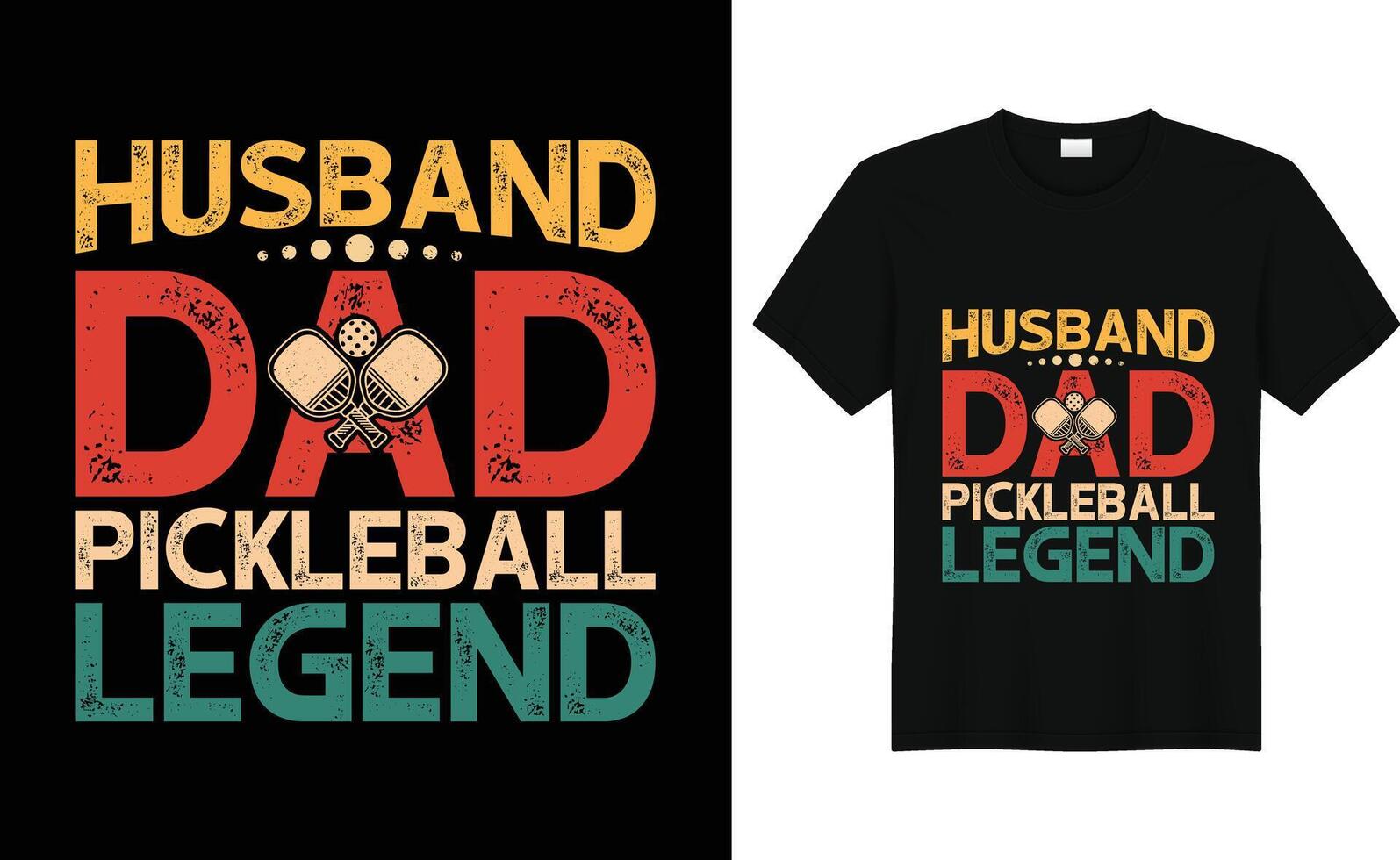 Vektor Pickleball T-Shirt Design oder Pickleball Poster Design oder Pickleball Illustration