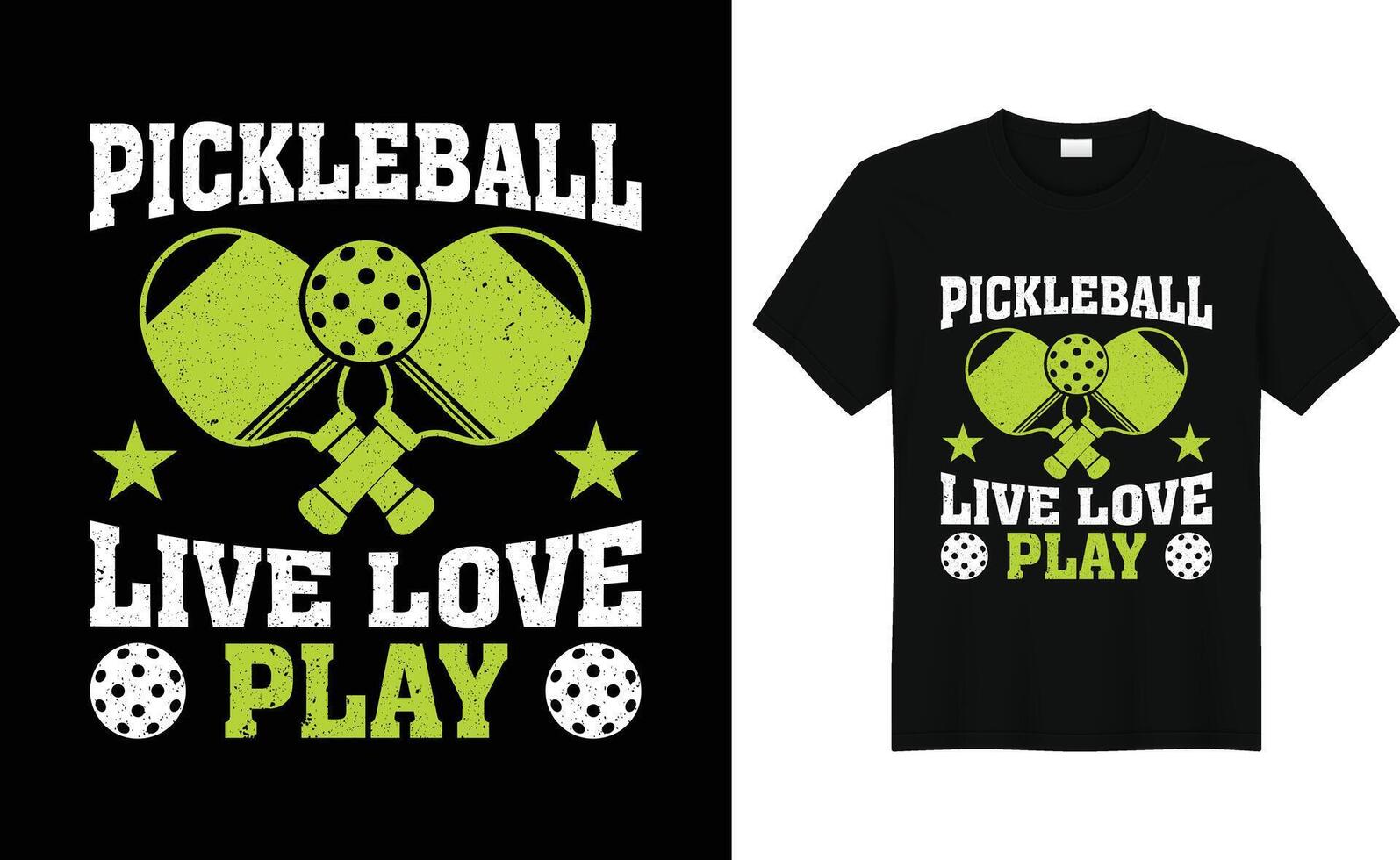 Vektor Pickleball T-Shirt Design oder Pickleball Poster Design oder Pickleball Illustration