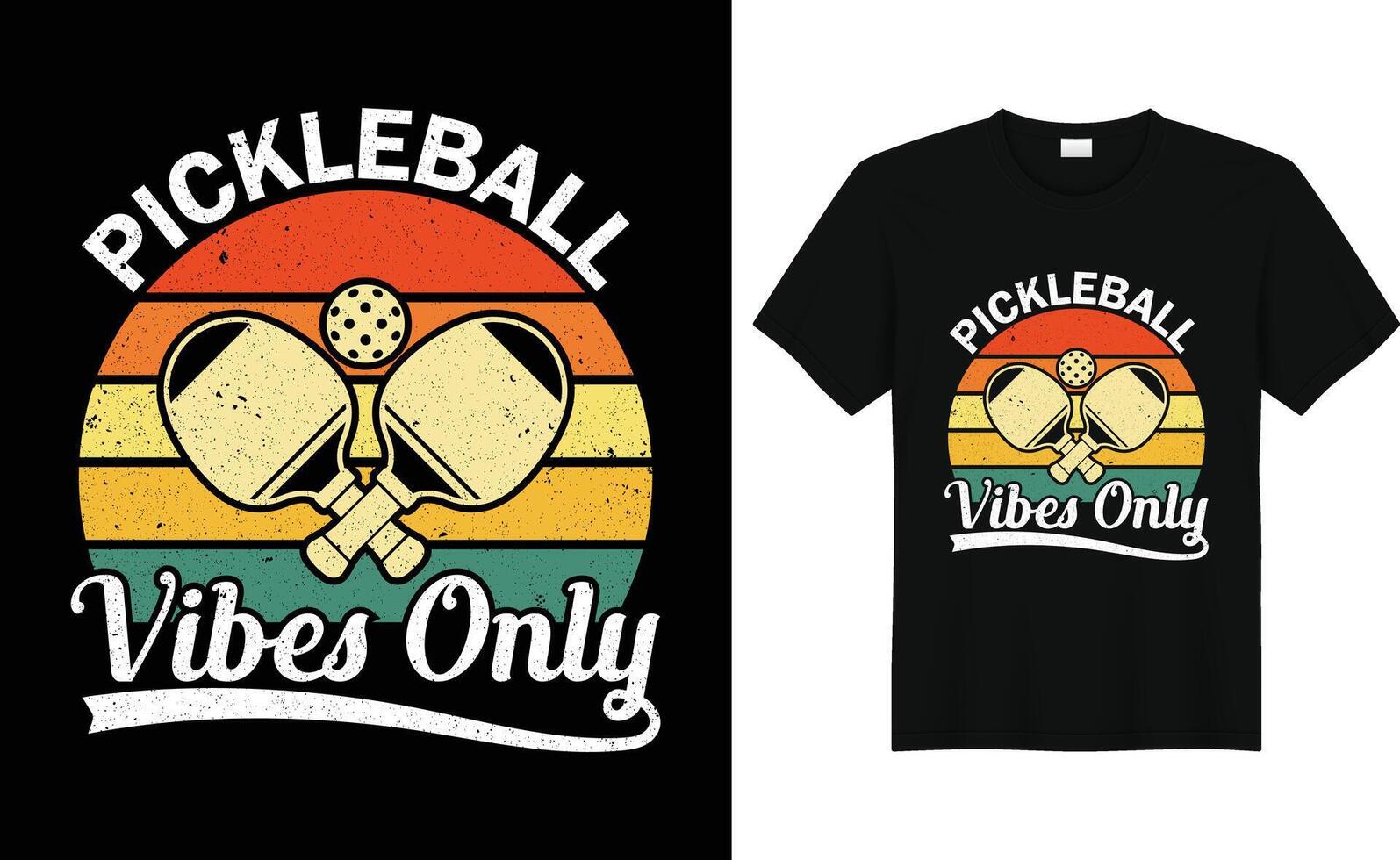 Vektor Pickleball T-Shirt Design oder Pickleball Poster Design oder Pickleball Illustration