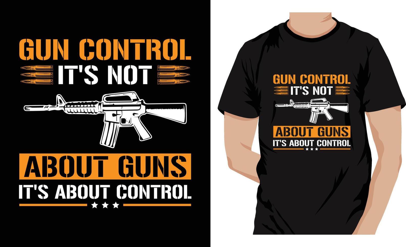 vektor guns typografi t-shirt design. känd citat t-shirt design.