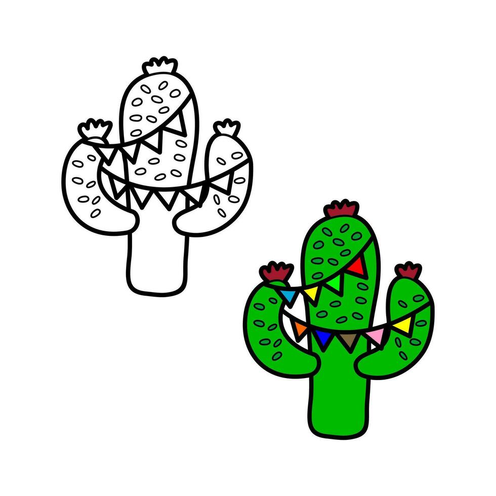 Grün Kaktus sao Joao vektor