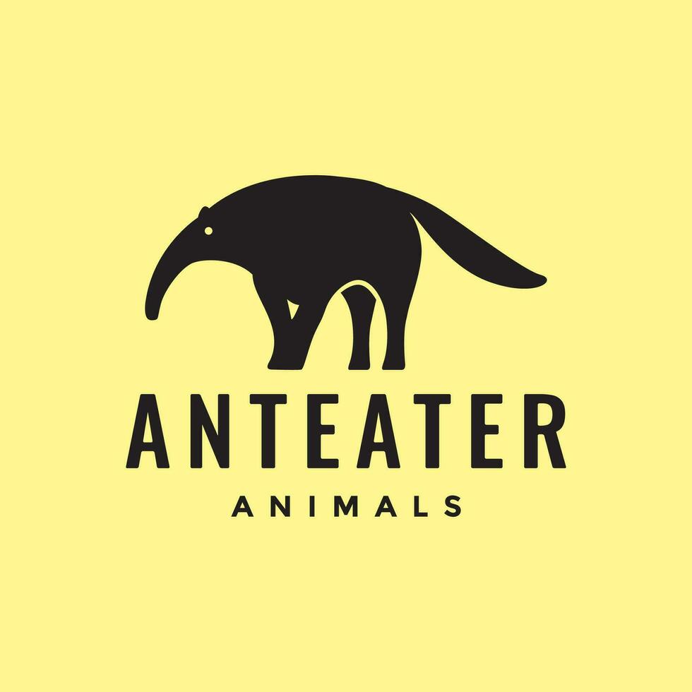 myrslok djur- vilda djur och växter myra mat maskot enkel logotyp vektor ikon illustration