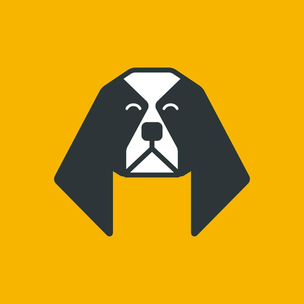Kavalier König Charles Spaniel Hund Haustiere süß Maskottchen Karikatur bunt wütend Logo Symbol Vektor Illustration