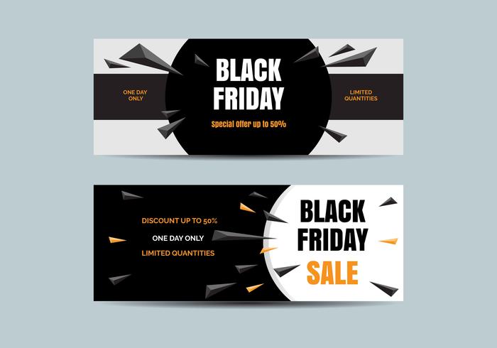 Svart Friday Sale Banner Vector