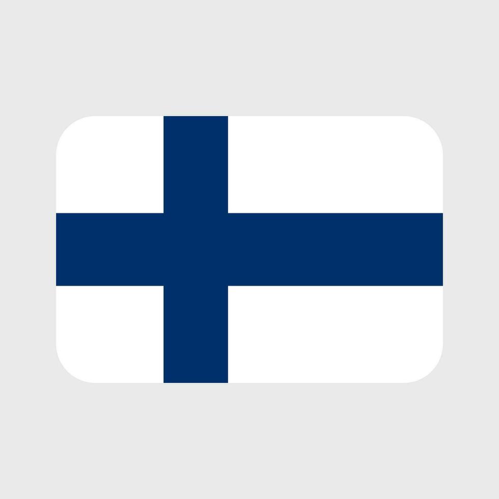 Finnland Flagge Vektor Symbole einstellen von Abbildungen