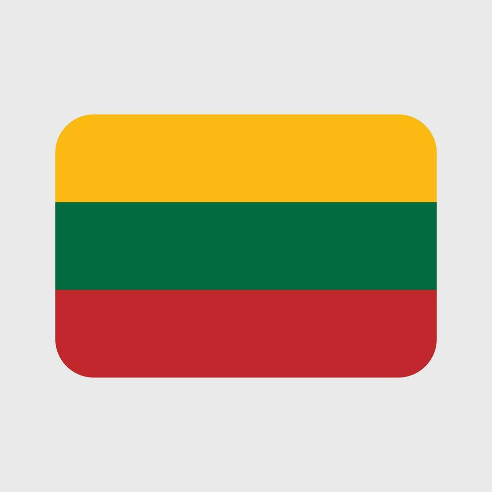 litauen flagga vektor ikoner uppsättning av illustrationer