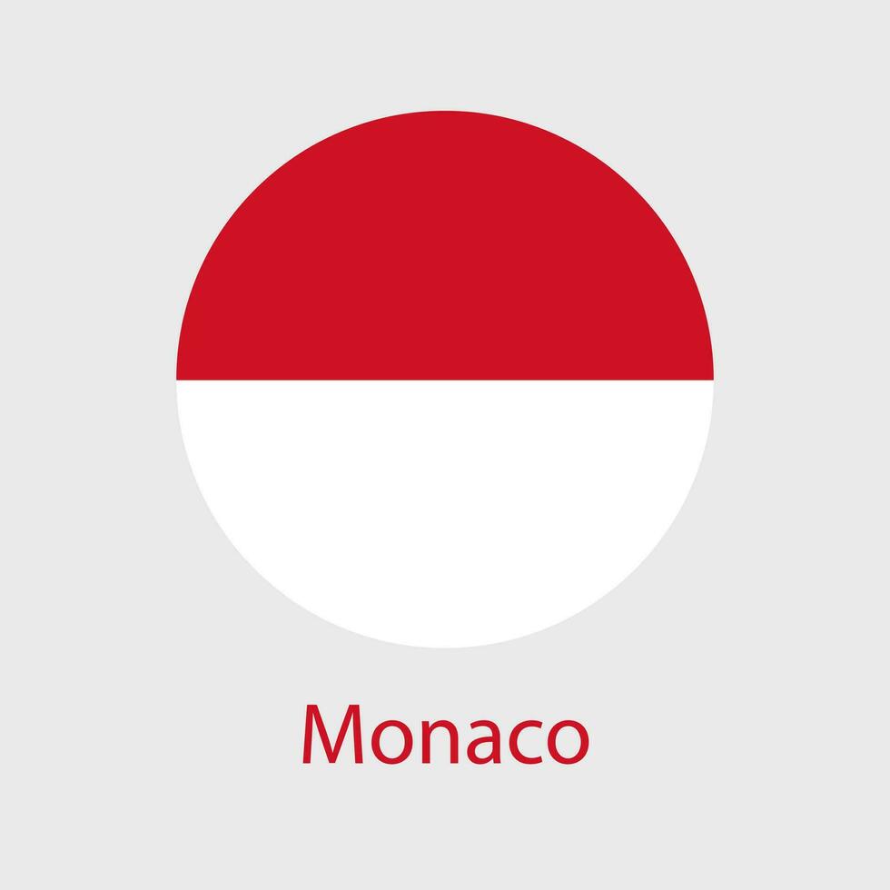 Monaco flagga vektor ikoner uppsättning av illustrationer