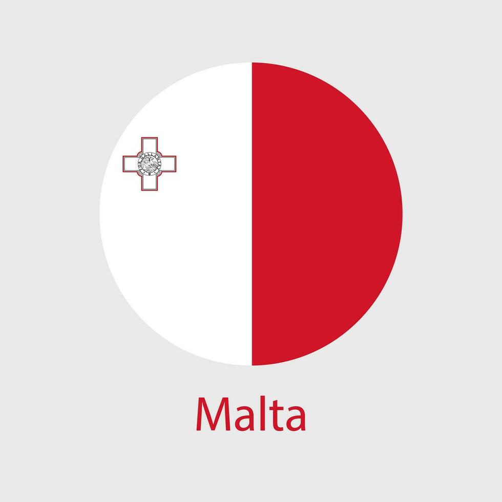 Malta Flagge Vektor Symbole einstellen von Abbildungen