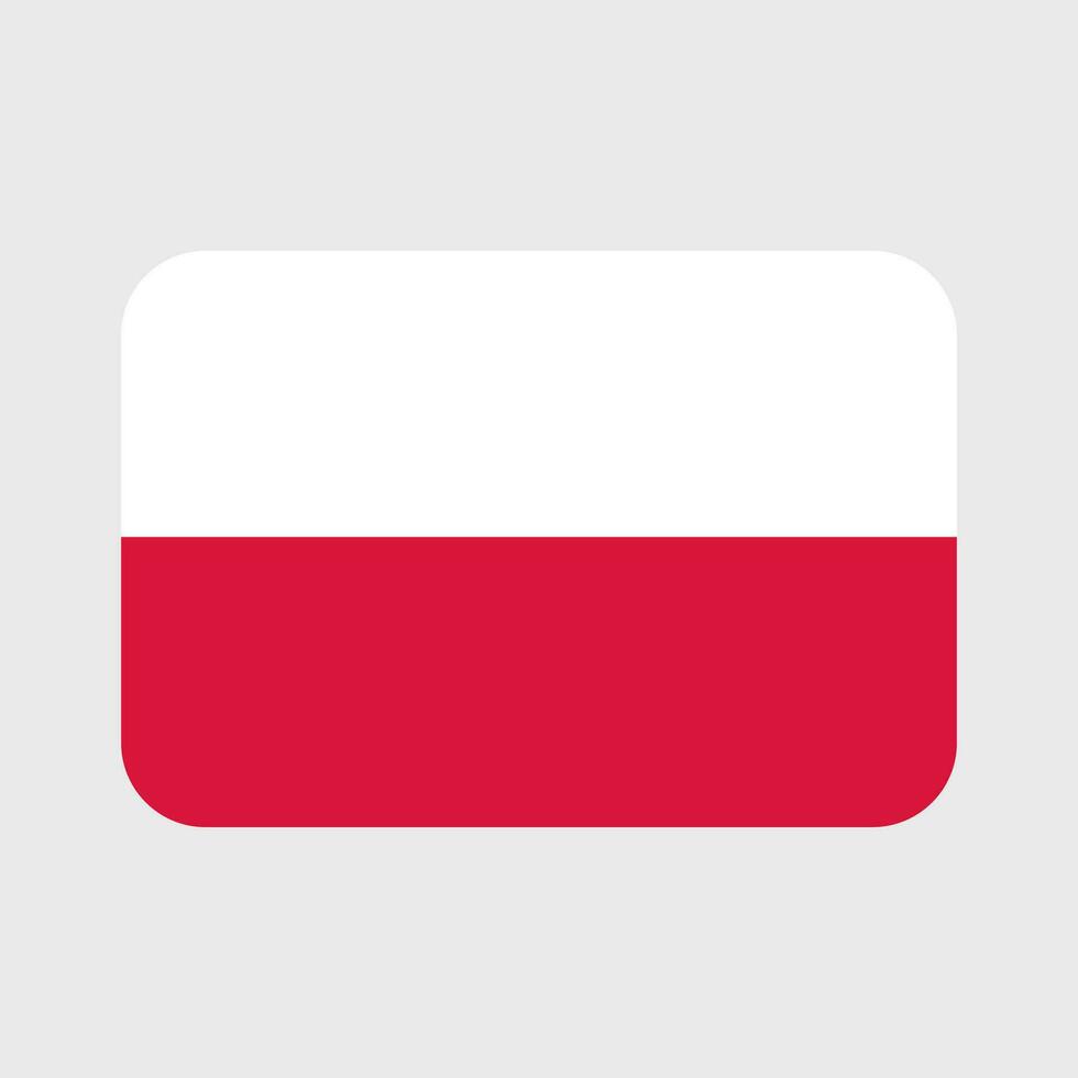 Polen Flagge Vektor Symbole einstellen von Abbildungen