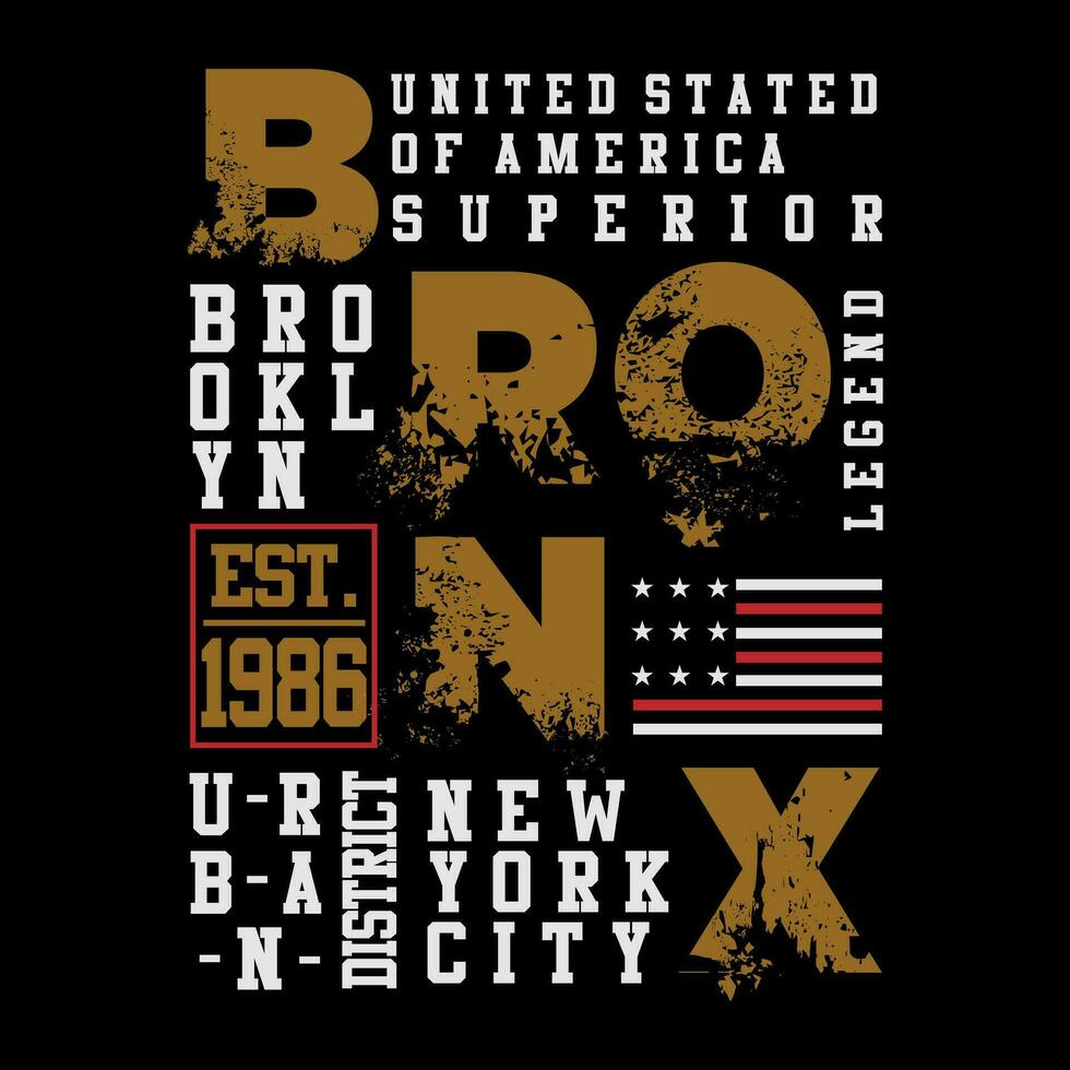 brooklyn text, logotyp typografi vektor design