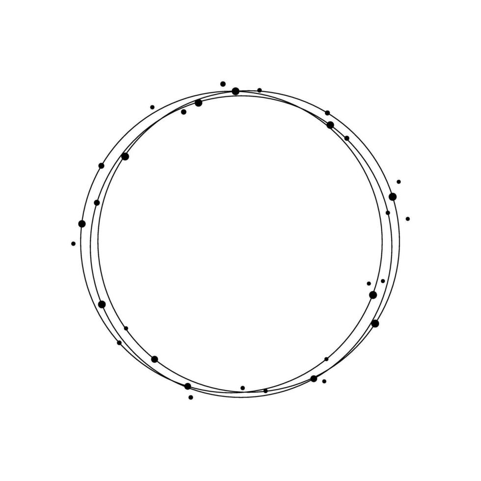 cirkel element med gnista. passa för ram, baner design element, affisch, kort, vägg, omslag, flygblad, webb, klistermärke, etc. som behövs. vektor