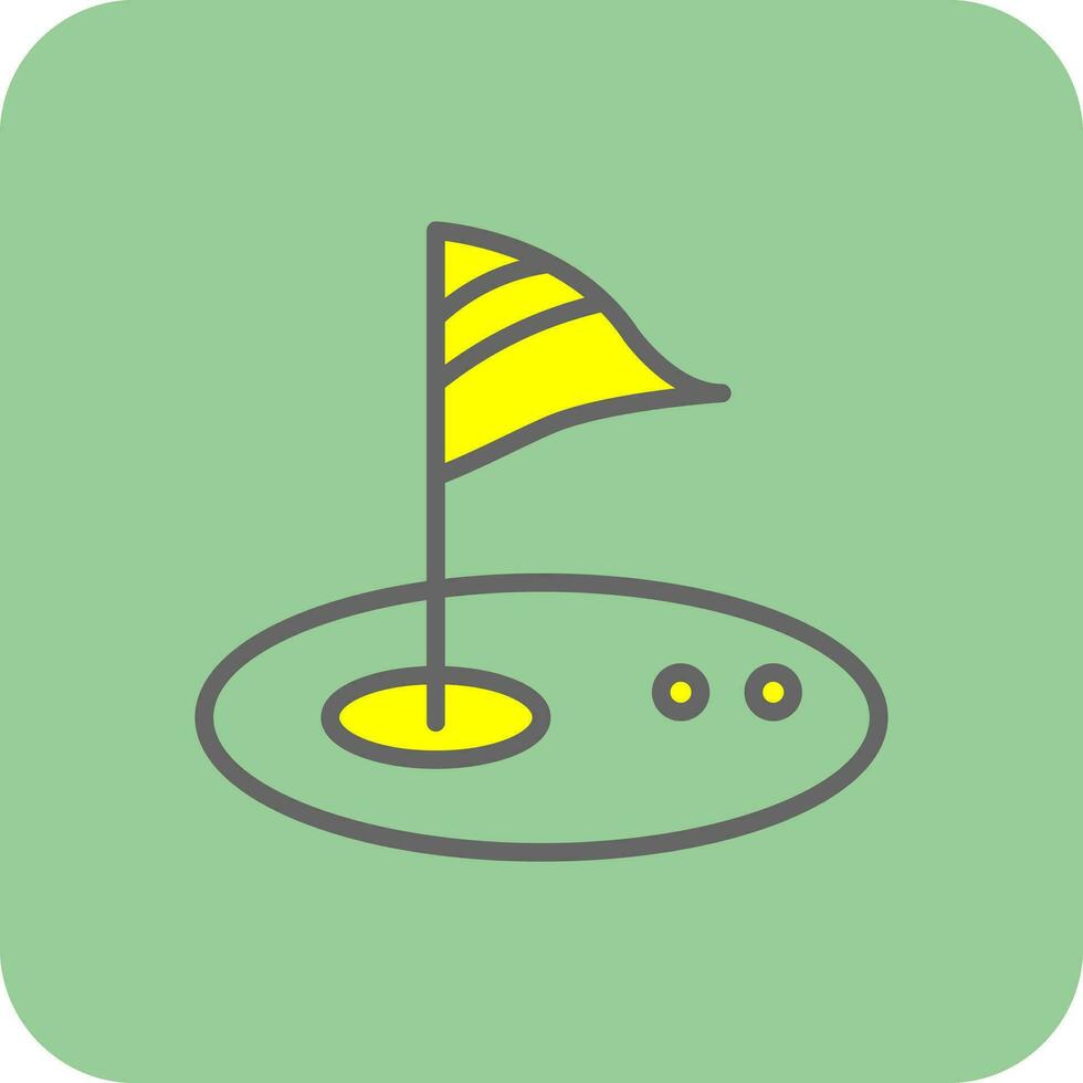 Golf-Vektor-Icon-Design vektor