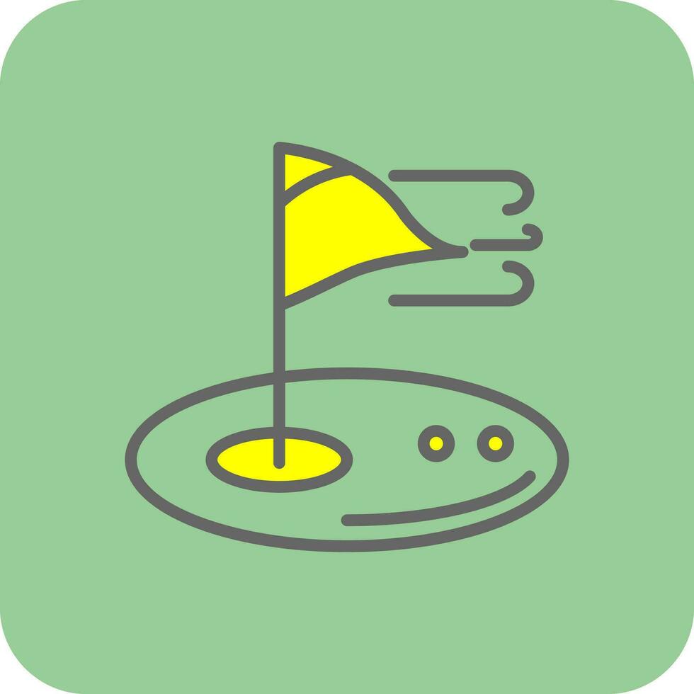 Golf-Vektor-Icon-Design vektor