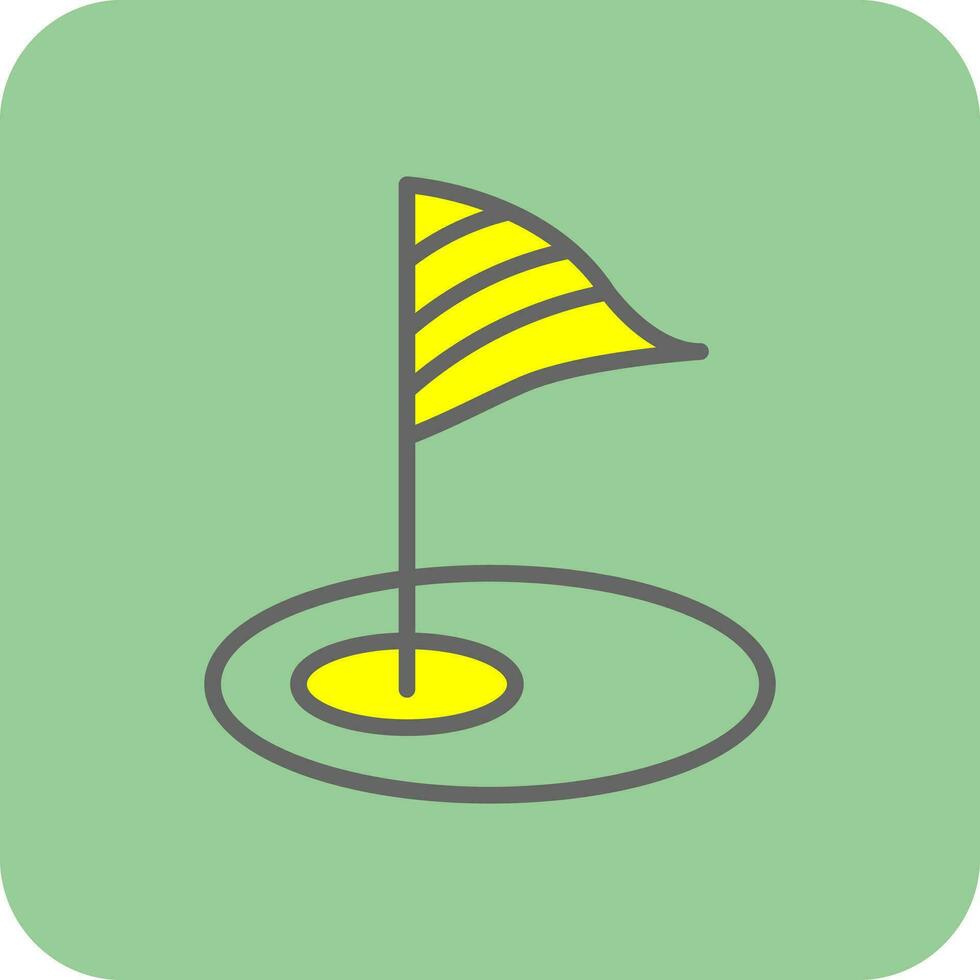 Golf-Vektor-Icon-Design vektor