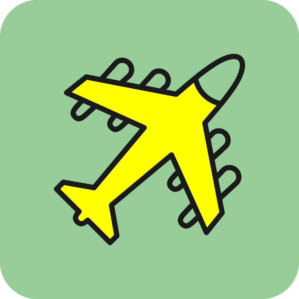 Flugzeug-Vektor-Icon-Design vektor