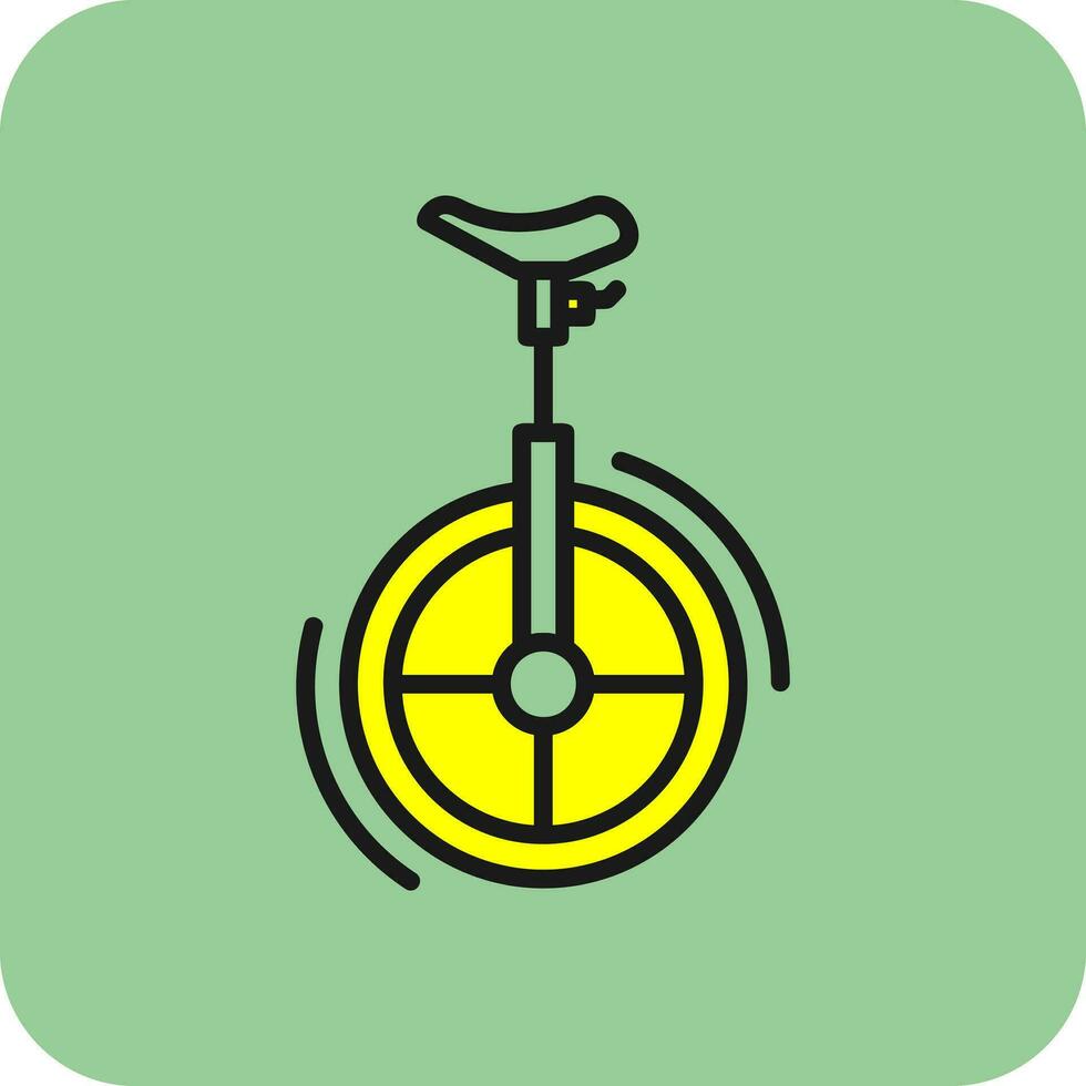 enhjuling vektor ikon design