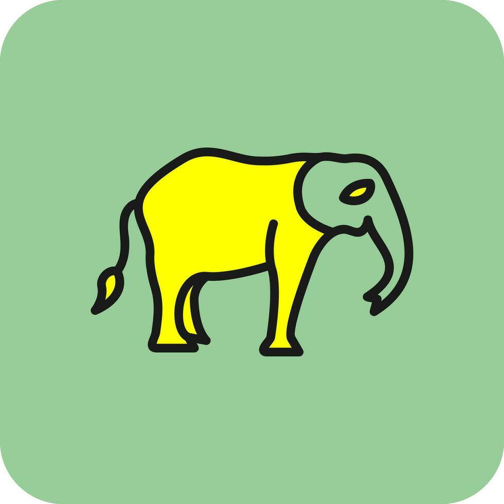 Elefant-Vektor-Icon-Design vektor