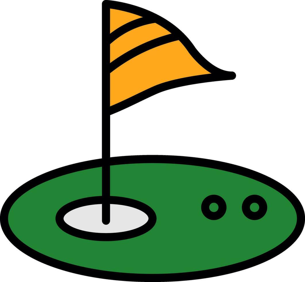 Golf-Vektor-Icon-Design vektor