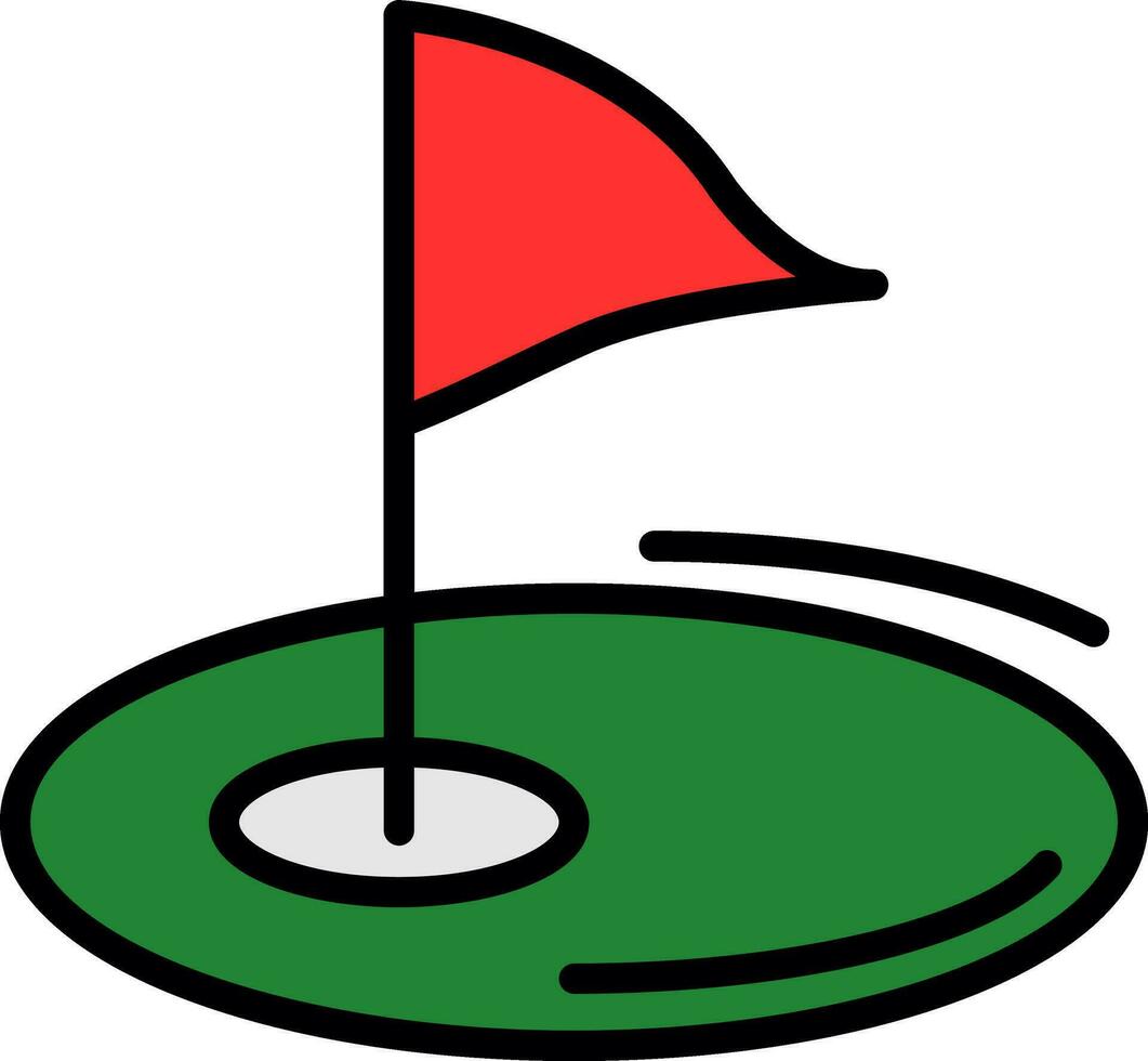 Golf-Vektor-Icon-Design vektor