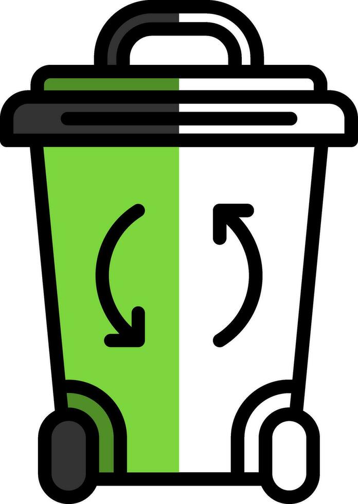 Papierkorb-Vektor-Icon-Design vektor