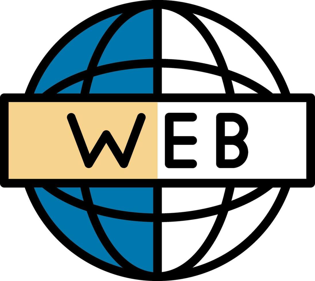 webb vektor ikon design