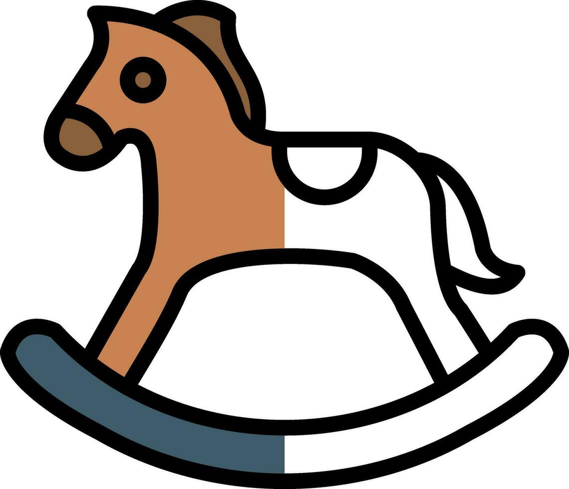 gungande häst vektor ikon design