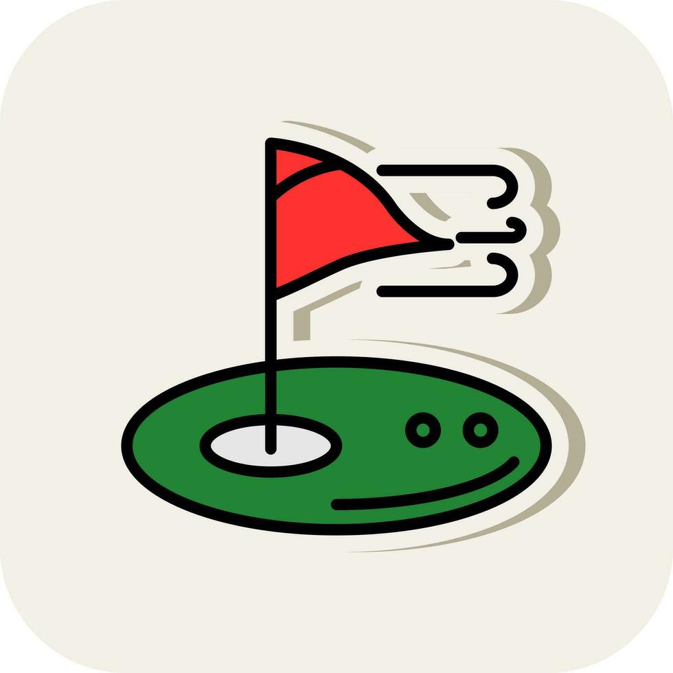 Golf-Vektor-Icon-Design vektor