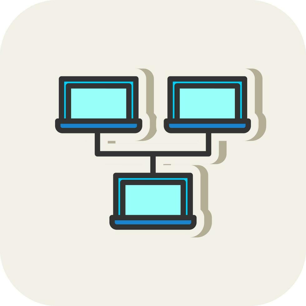 lokal Netzwerk Vektor Symbol Design