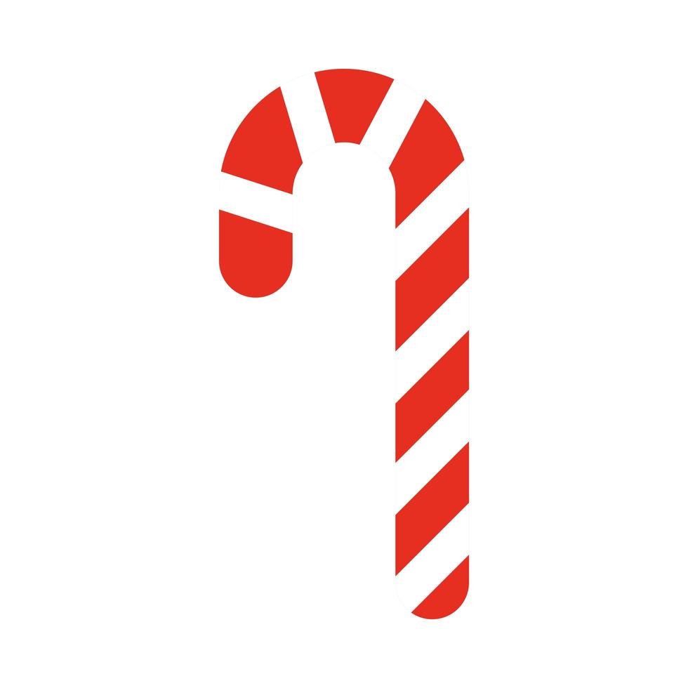 frohe frohe weihnachten süßigkeiten stick minze süße feier festliche flache ikonenart vektor