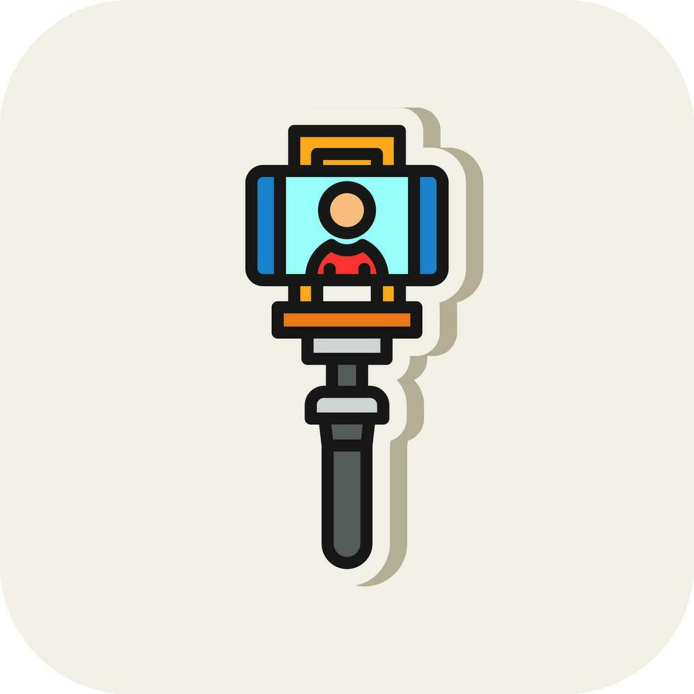 Selfie-Vektor-Icon-Design vektor