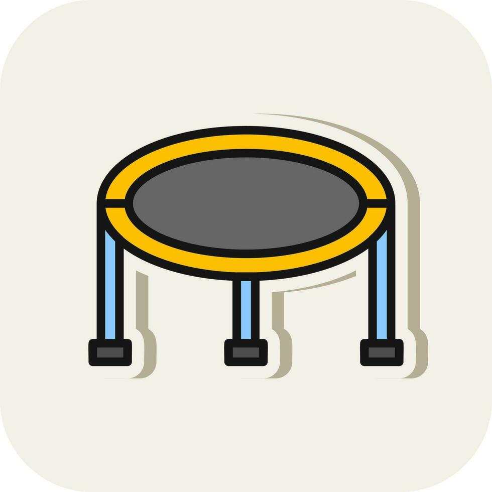 Trampolin-Vektor-Icon-Design vektor