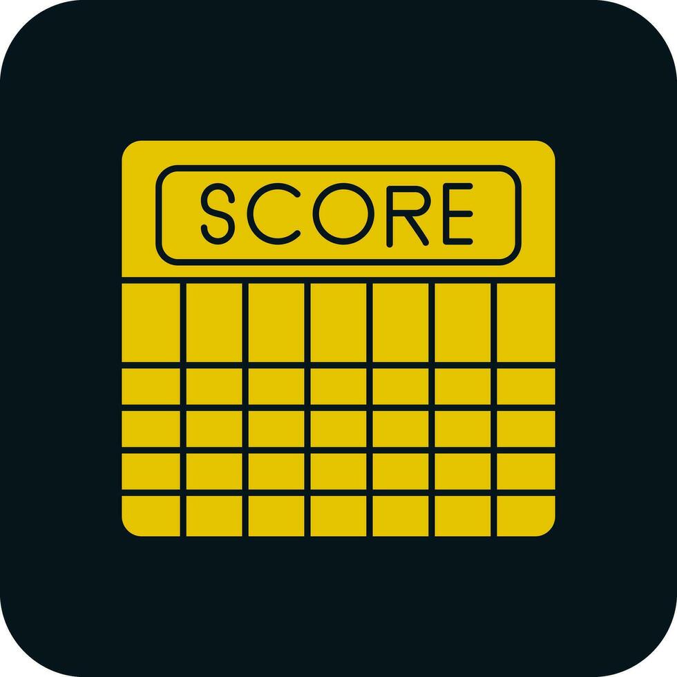 Score-Vektor-Icon-Design vektor