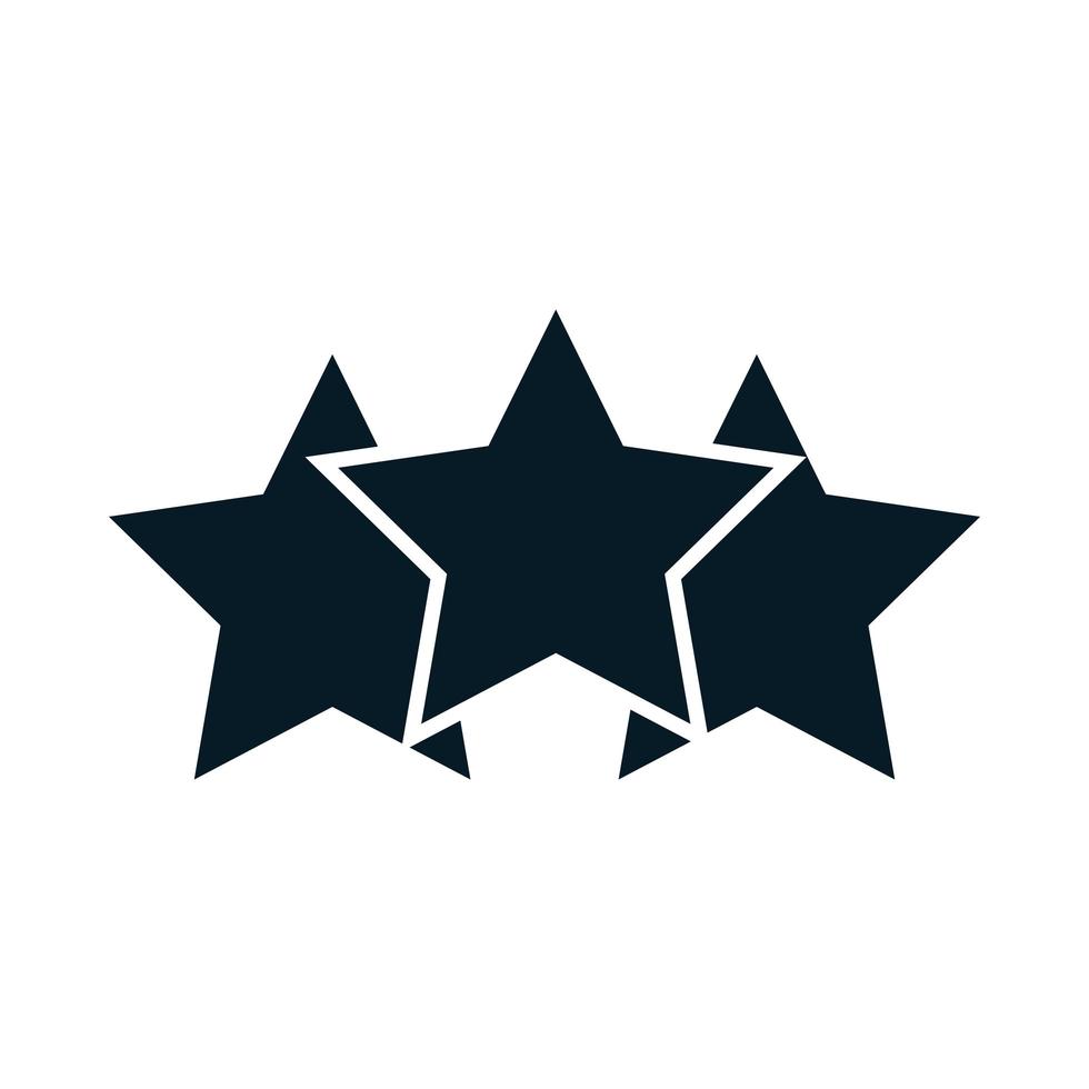 US-Wahlen Sterne Emblem Farbe Flagge politischen Wahlkampf Silhouette Icon Design vektor