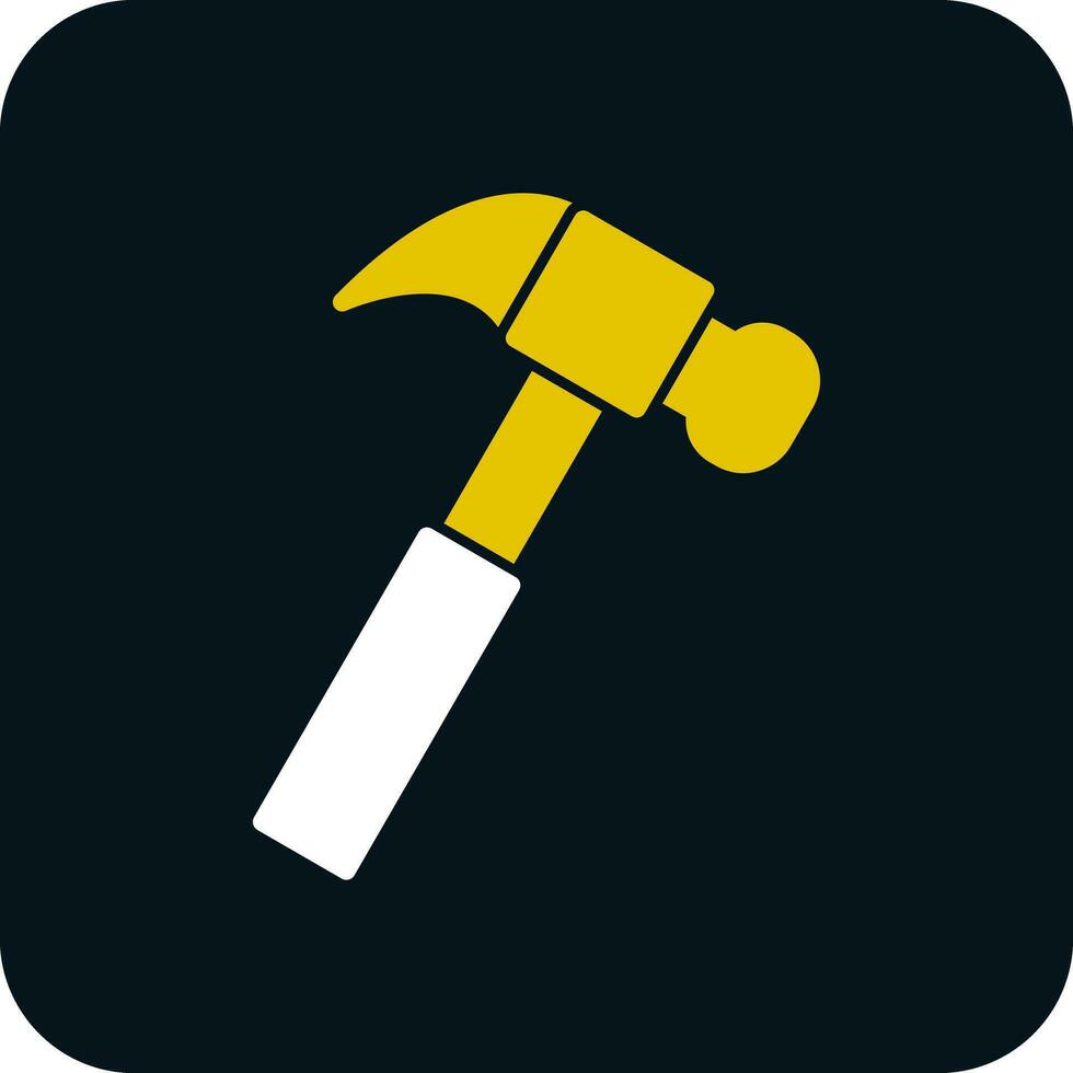 Hammer-Vektor-Icon-Design vektor