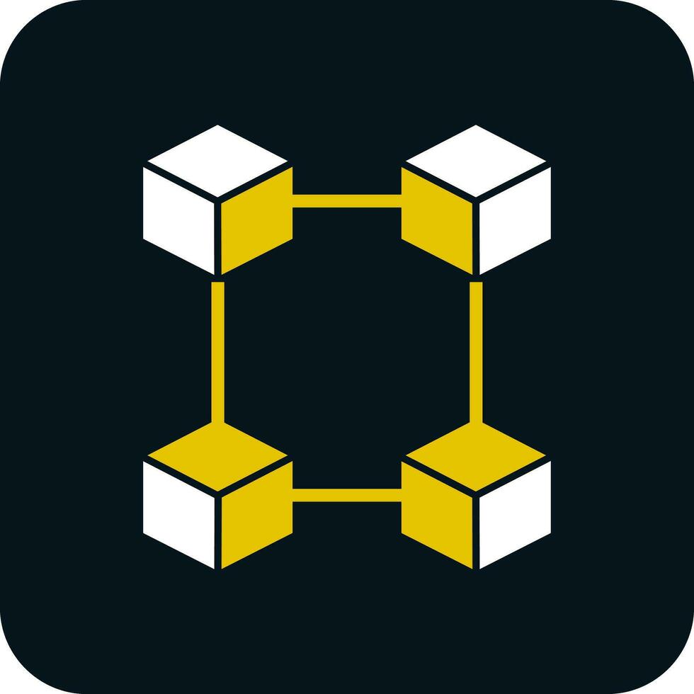 Blockchain-Vektor-Icon-Design vektor