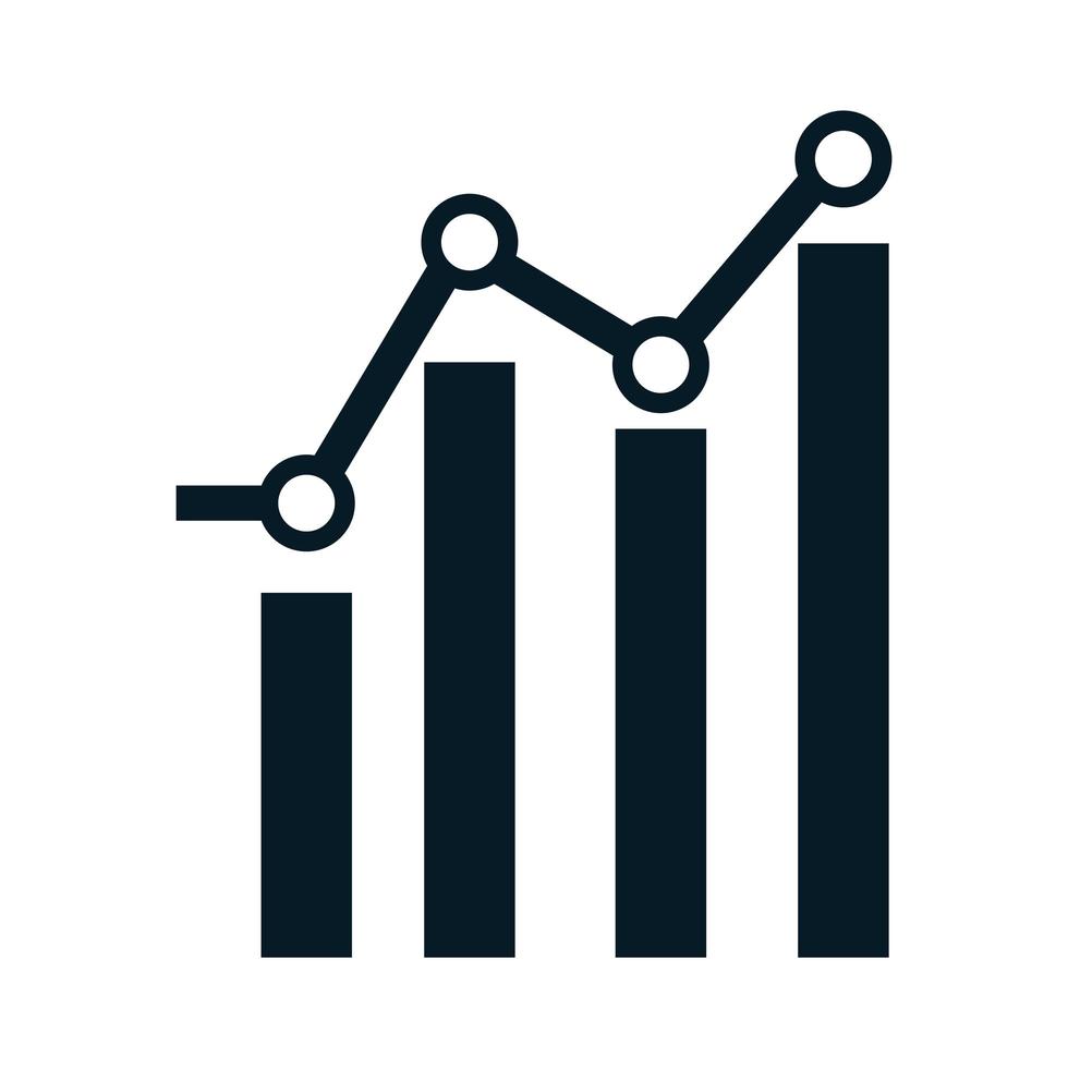 US-Wahlen Statistik Infografik Kampagne politische Wahl Silhouette Icon Design vektor