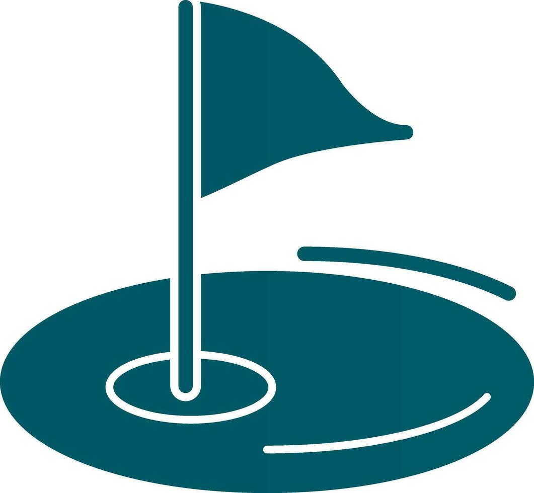 Golf-Vektor-Icon-Design vektor