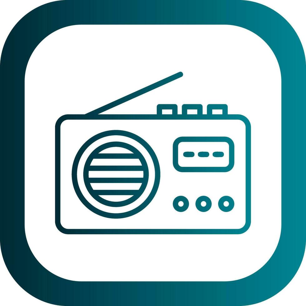 Radio-Vektor-Icon-Design vektor