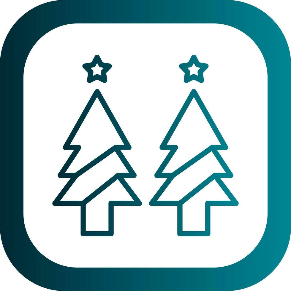 Weihnachtsbaum-Vektor-Icon-Design vektor