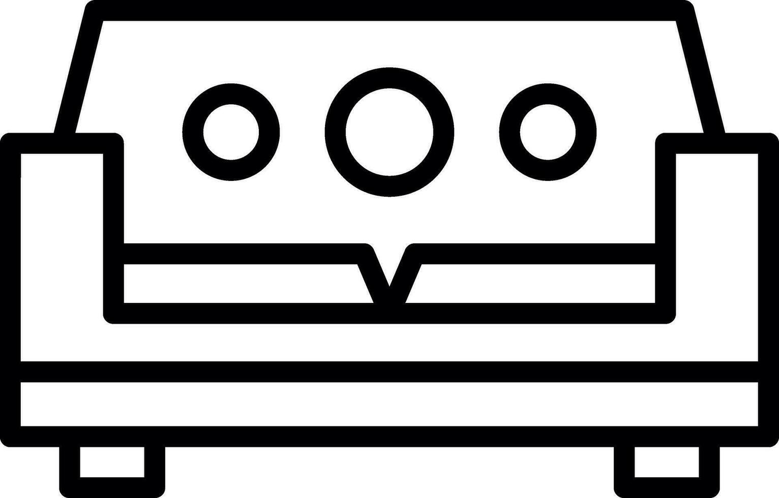 Sofa-Vektor-Icon-Design vektor