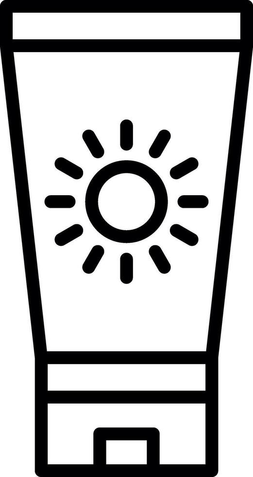 Sonne Block Vektor Symbol Design