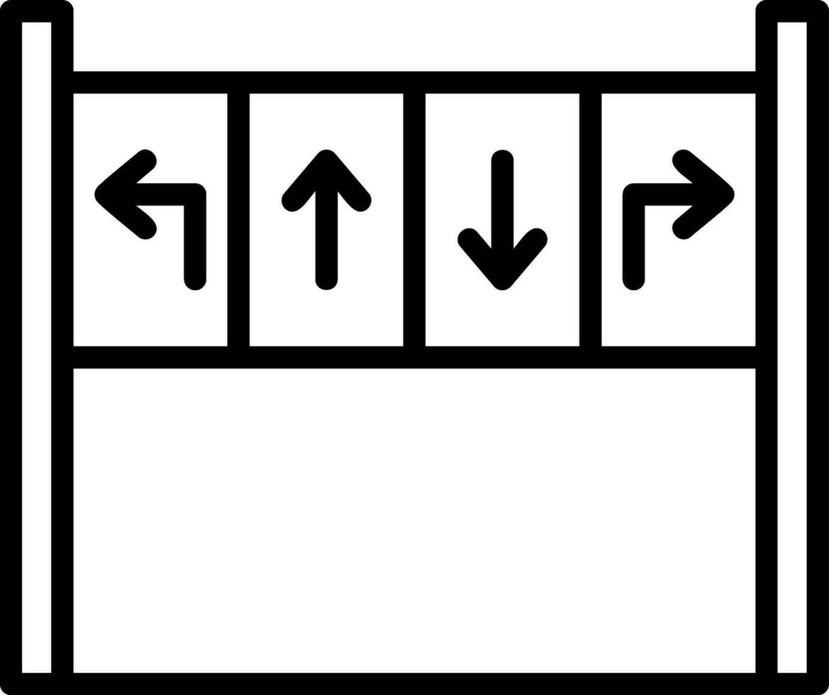 Straße Panel Vektor Symbol Design